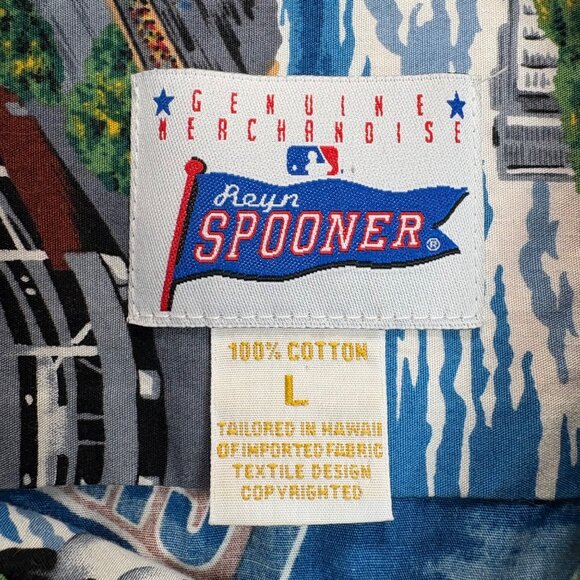 Reyn Spooner Chicago Cubs MLB Wrigley Hawaiian Shirt L Graphic Aloha Vibrant - Picture 2 of 7
